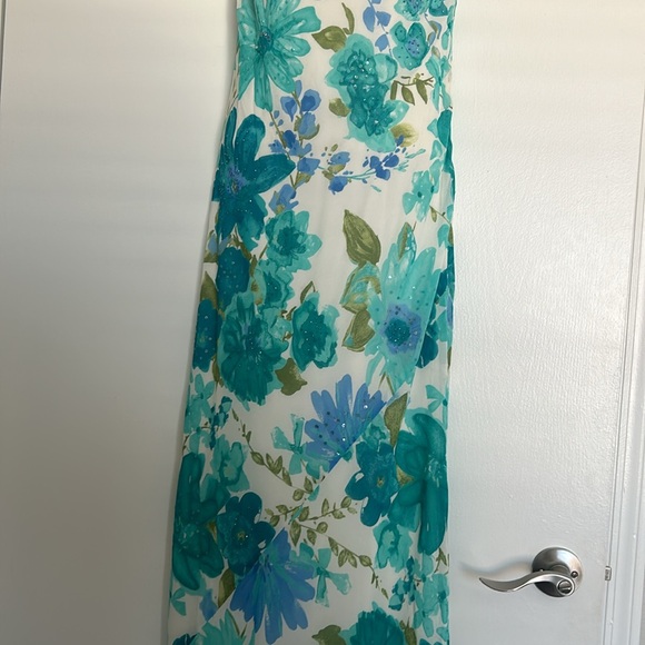 VINTAGE AFTERDARK SEQUENCE FLOOR LENGTH DRESS - Picture 3 of 11